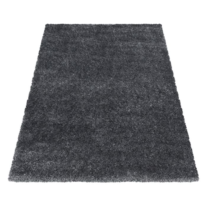 Brilliant Shaggy vloerkleed hoogpolig rechthoek 140x200cm grijs
