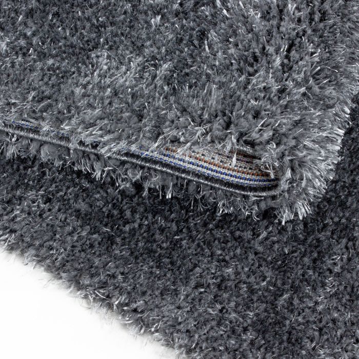 Brilliant Shaggy vloerkleed hoogpolig rechthoek 140x200cm grijs