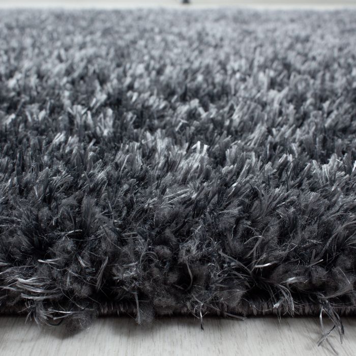 Brilliant Shaggy vloerkleed hoogpolig rechthoek 140x200cm grijs