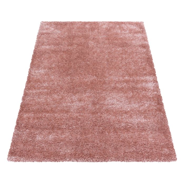 Brilliant Shaggy vloerkleed hoogpolig rechthoek 280x370cm roos