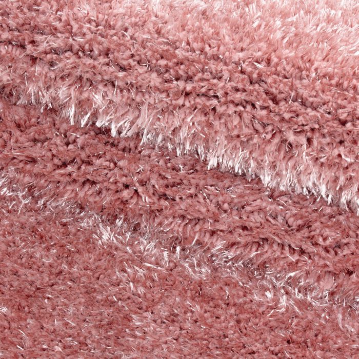Brilliant Shaggy vloerkleed hoogpolig rechthoek 280x370cm roos
