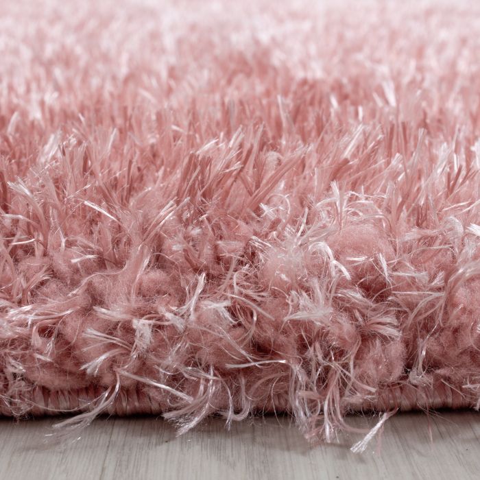 Brilliant Shaggy vloerkleed hoogpolig rechthoek 280x370cm roos