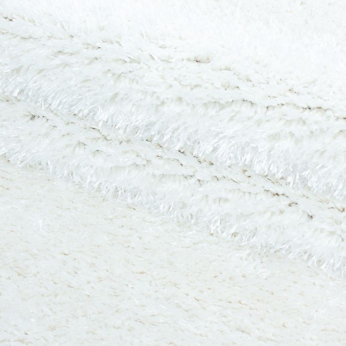 Brilliant Shaggy vloerkleed hoogpolig rechthoek 160x230cm sneeuw