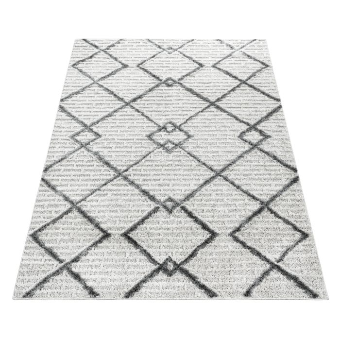 Pisa Trian vloerkleed hoogpolig rechthoek 280x370cm crème