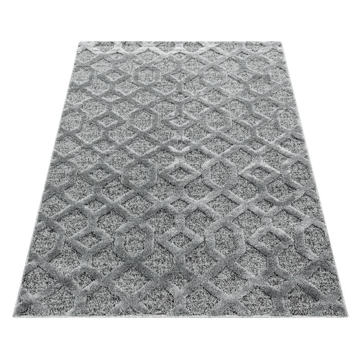 Pisa Web vloerkleed hoogpolig rechthoek 200x290cm grijs