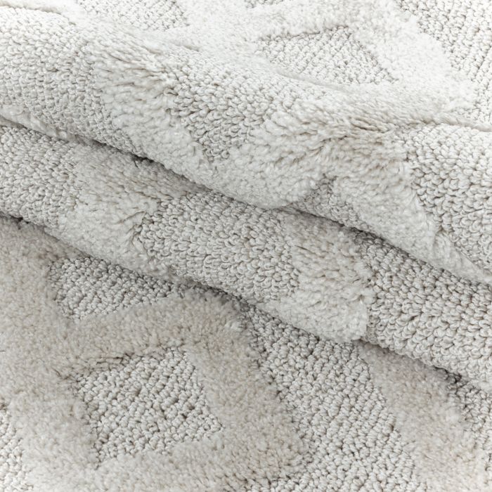 Pisa Square vloerkleed hoogpolig rechthoek 120x170cm crème
