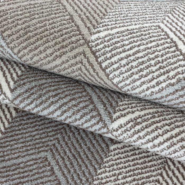 Royal Hexagon vloerkleed laagpolig rechthoek 120x170cm beige