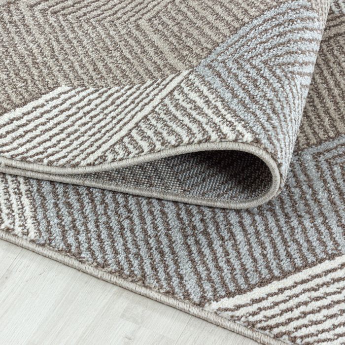 Royal Hexagon vloerkleed laagpolig rechthoek 120x170cm beige