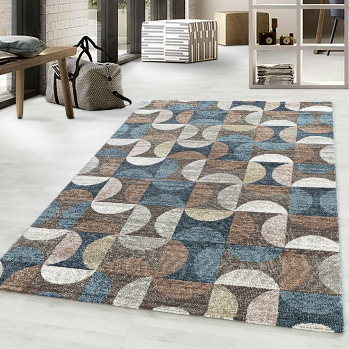 Royal Zandloper vloerkleed laagpolig rechthoek 140x200cm bruin