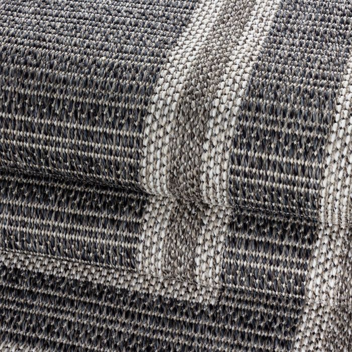 Aruba Meydan buitenkleed platgeweven rechthoek 200x290cm jute grijs