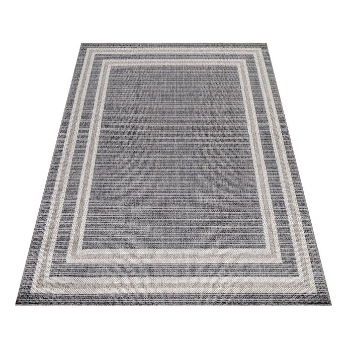 Aruba Meydan buitenkleed platgeweven rechthoek 200x290cm jute grijs