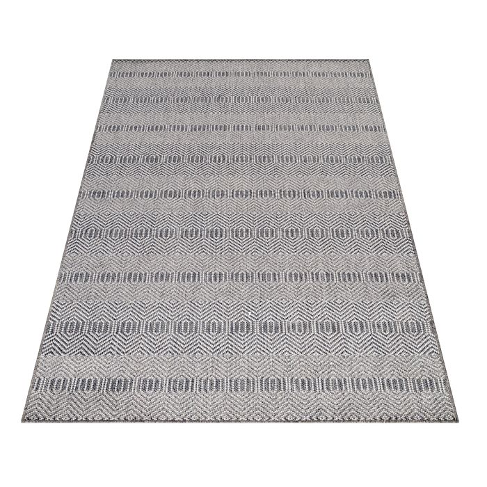 Aruba Frequen buitenkleed platgeweven rechthoek 60x100cm grijs