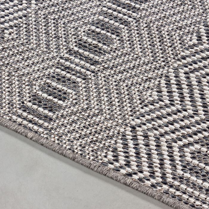 Aruba Frequen buitenkleed platgeweven rechthoek 200x290cm grijs