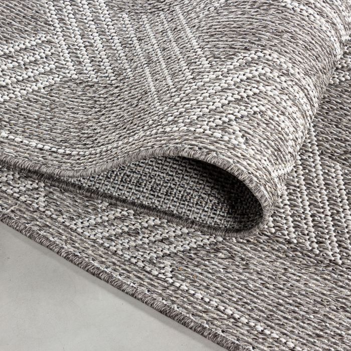 Aruba Weft buitenkleed platgeweven rechthoek 120x170cm grijs