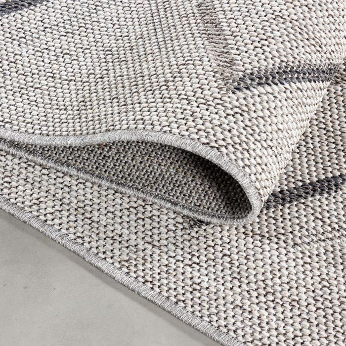 Aruba Wavy buitenkleed platgeweven rechthoek 200x290cm crème