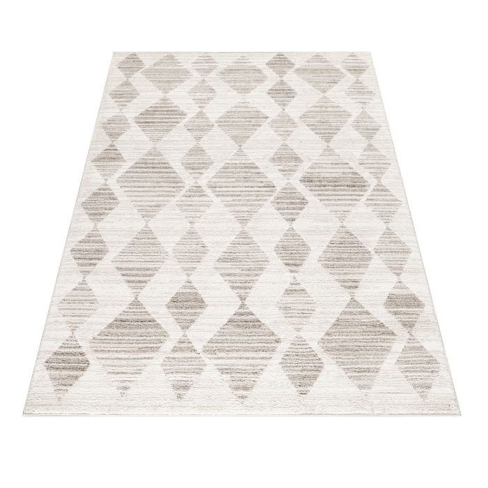 Taznaxt Fas vloerkleed laagpolig rechthoek 140x200cm crème