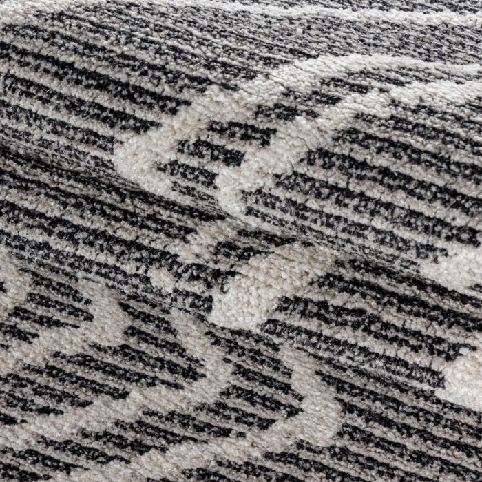 Taznaxt Berber vloerkleed laagpolig rechthoek 160x230cm zwart