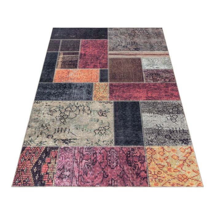 Fiesta Empire antislip vloerkleed platgeweven rechthoek 160x230cm multikleur