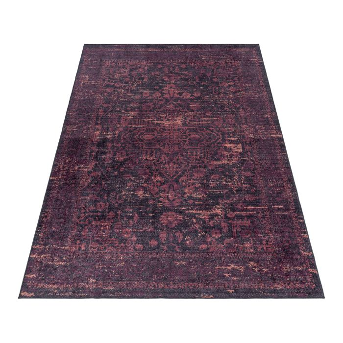 Fiesta Arty antislip vloerkleed platgeweven rechthoek 200x290cm rood