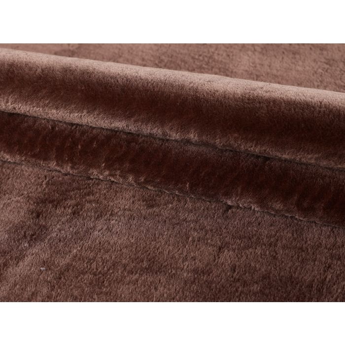 Catwalk antislip vloerkleed laagpolig rond Ø 80cm bruin