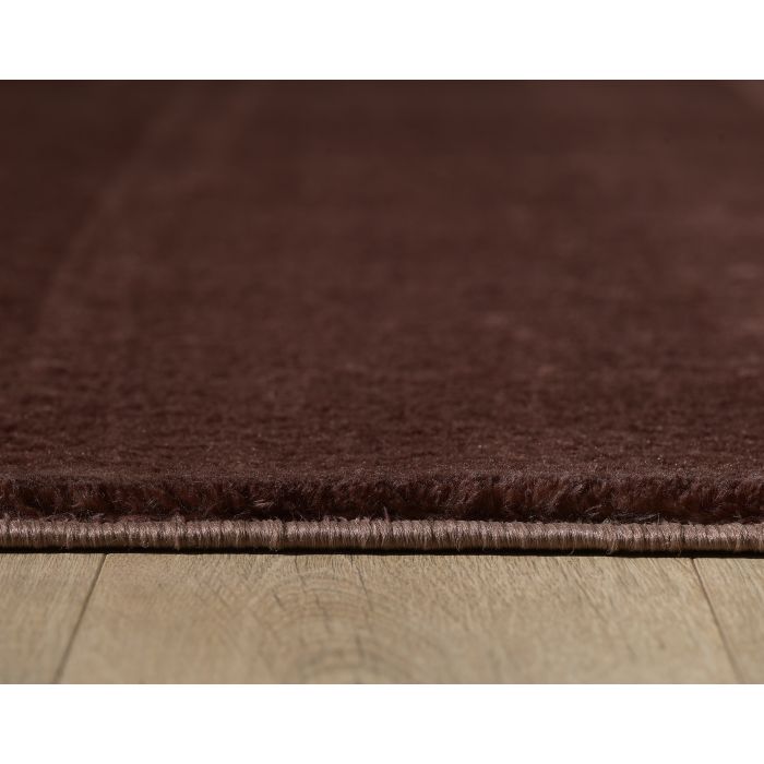 Catwalk antislip vloerkleed laagpolig rond Ø 80cm bruin