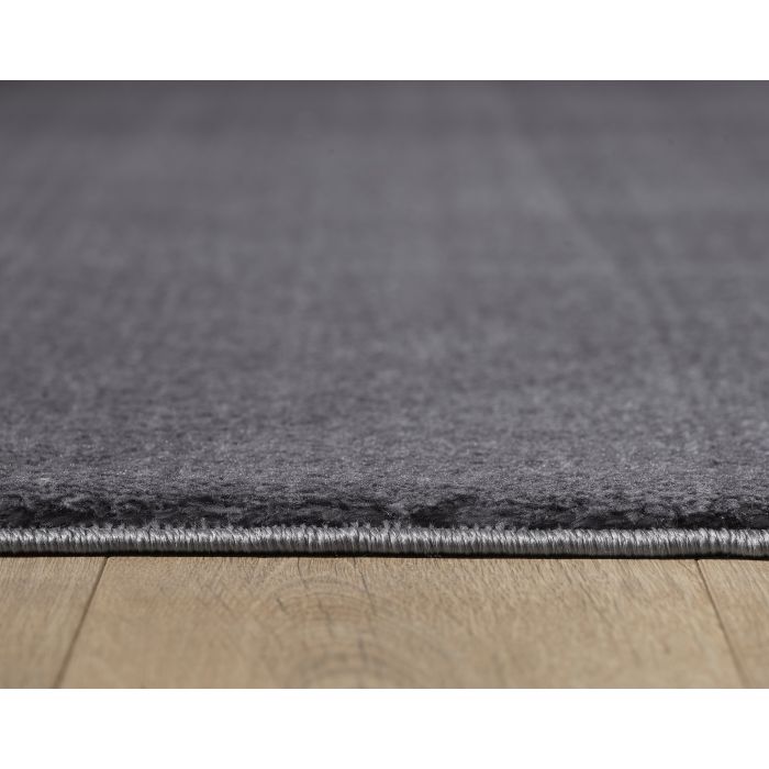Catwalk antislip vloerkleed laagpolig rechthoek 240x340cm grijs