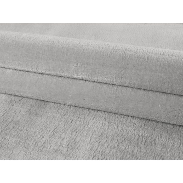 Catwalk antislip vloerkleed laagpolig rechthoek 240x340cm zilverkleur