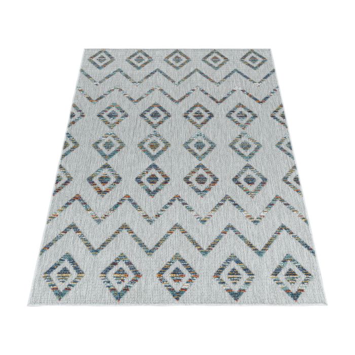 Bahama Wavy buitenkleed hoog-laagpolig loper 80x250cm multikleur