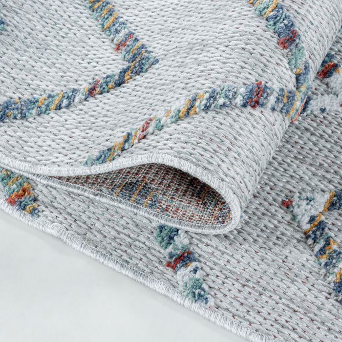 Bahama Wavy buitenkleed hoog-laagpolig loper 80x250cm multikleur