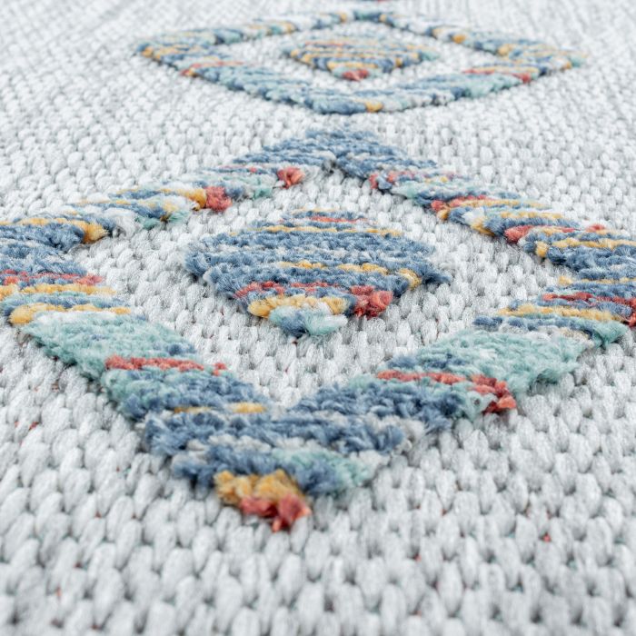 Bahama Wavy buitenkleed hoog-laagpolig loper 80x250cm multikleur