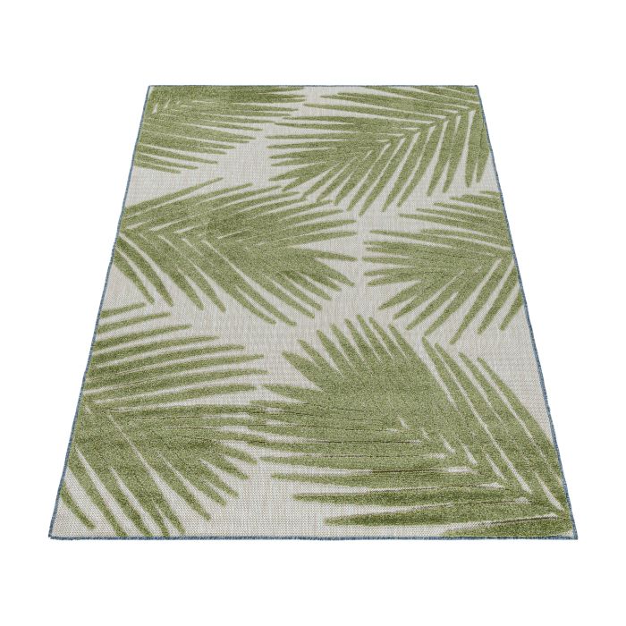 Bahama Palm buitenkleed hoog-laagpolig rechthoek 120x170cm groen