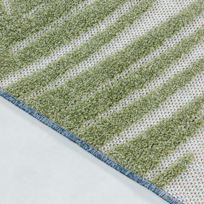 Bahama Palm buitenkleed hoog-laagpolig rechthoek 120x170cm groen