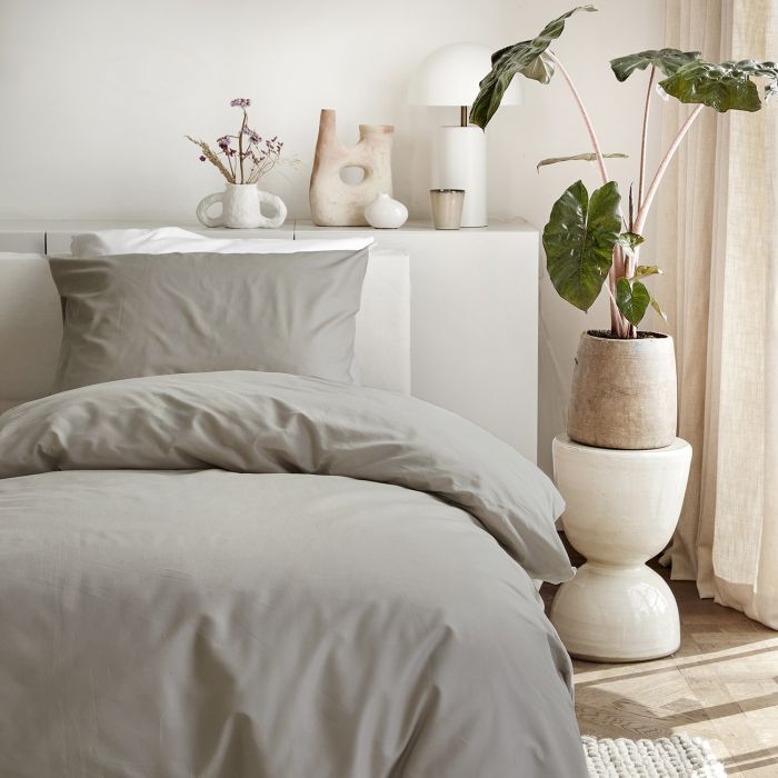 Cinderella Weekend 1-persoons dekbedovertrekset 135x200cm katoen taupe
