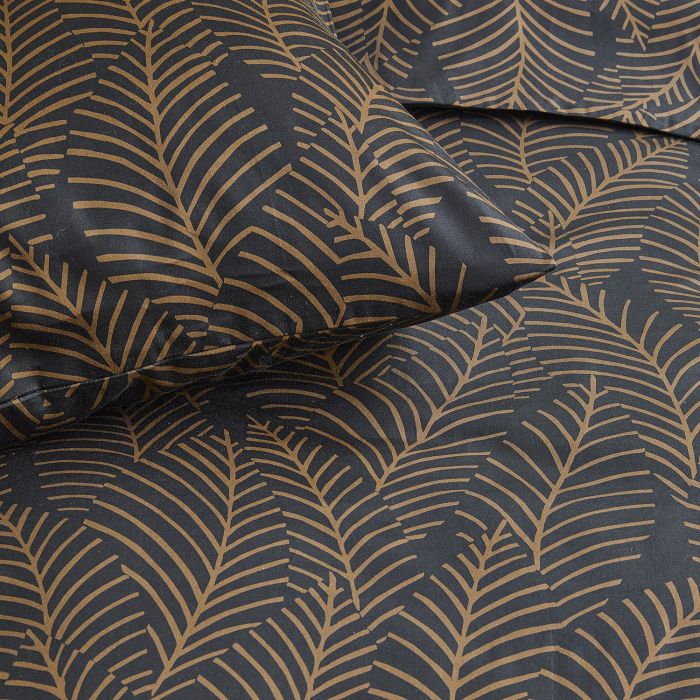 Damai Bellezza Lits-jumeaux XL dekbedovertrekset 260x220cm satijn gebroken zwart