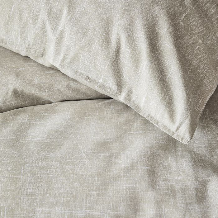 Damai Ebba 2-persoons dekbedovertrekset 200x220cm bio katoen beige