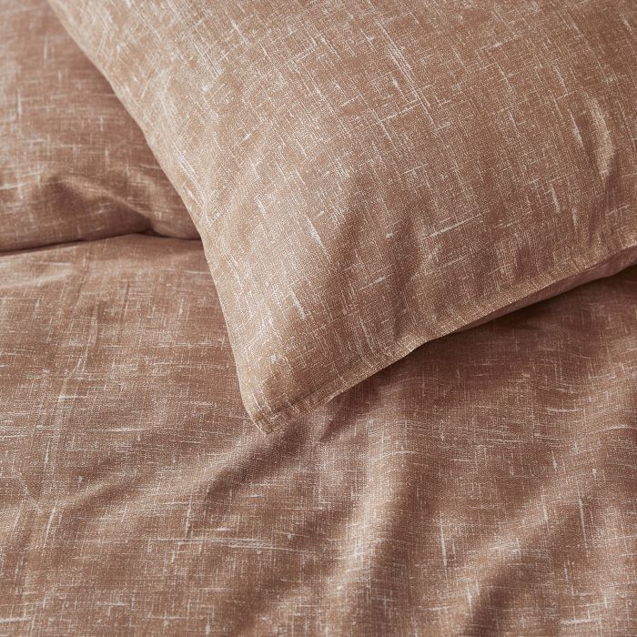Damai Ebba 1-persoons dekbedovertrekset 135x200cm bio katoen terracotta