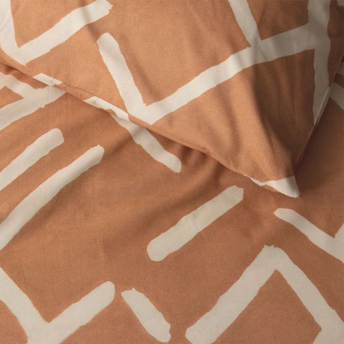 Damai Kline 2-persoons dekbedovertrekset 200x220cm katoen karamel