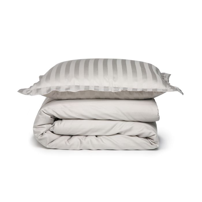 Damai Linea 1-persoons dekbedovertrekset 155x220cm satijn gletsjerblauw