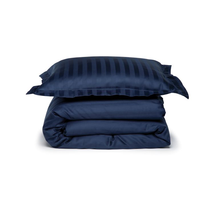 Damai Linea 2-persoons dekbedovertrekset 200x200cm satijn indigo