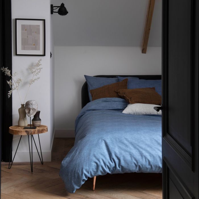 Damai Mik 2-persoons dekbedovertrekset 200x220cm katoen denim