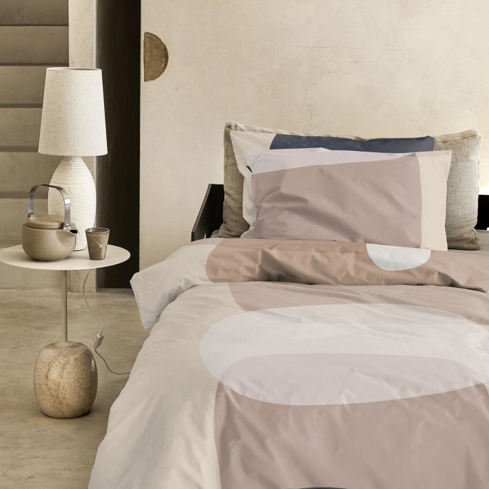 Damai Miro 1-persoons dekbedovertrekset 135x200cm katoen crème