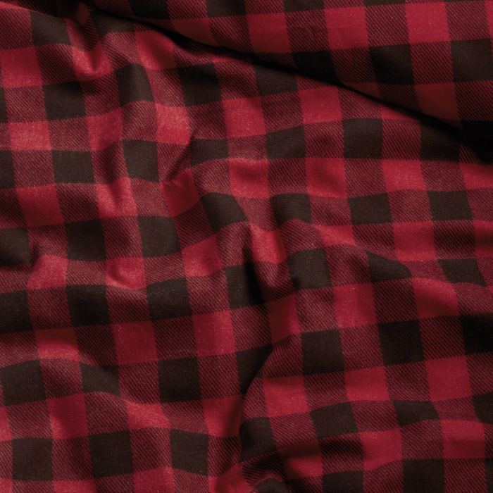 Damai Timber Lits-jumeaux XL dekbedovertrekset 260x220cm flanel rood