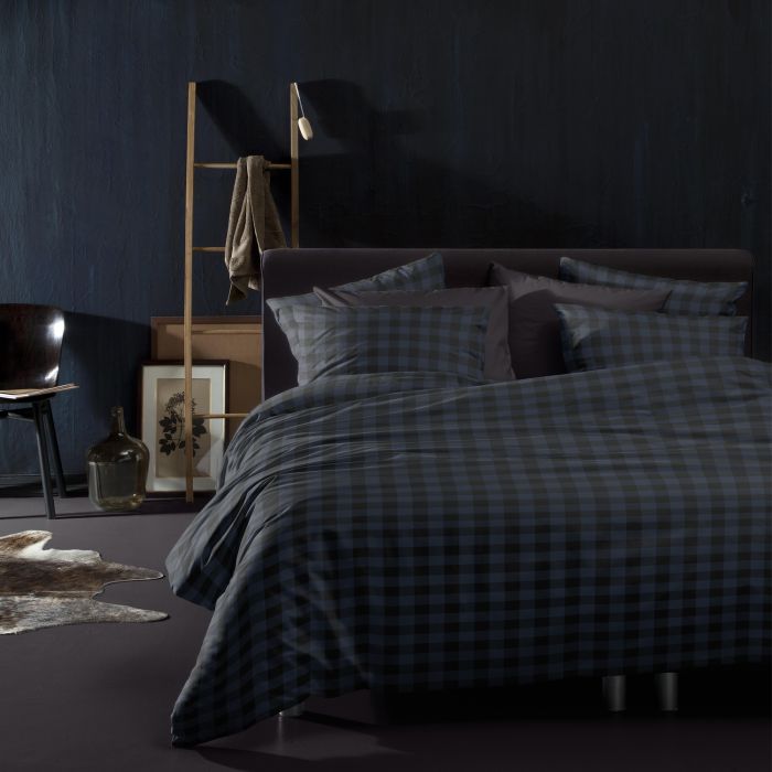 Damai Timber 2-persoons dekbedovertrekset 200x200cm flanel blauw