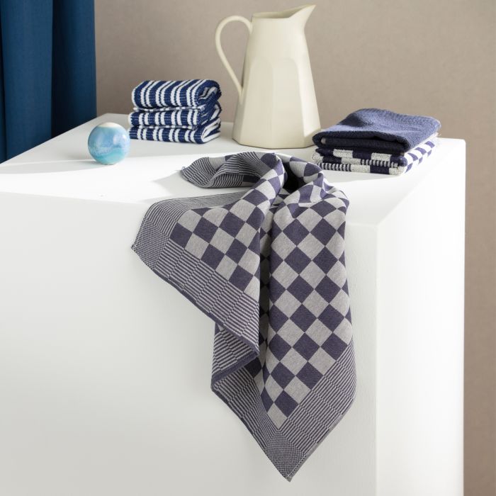 DDDDD Barbeque theedoek 65x65cm blauw (6 stuks)