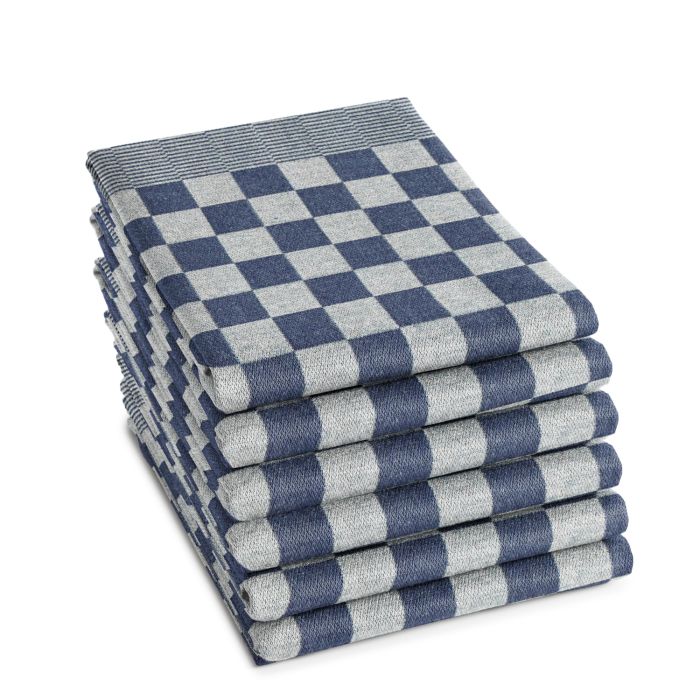 DDDDD Barbeque theedoek 65x65cm blauw (6 stuks)