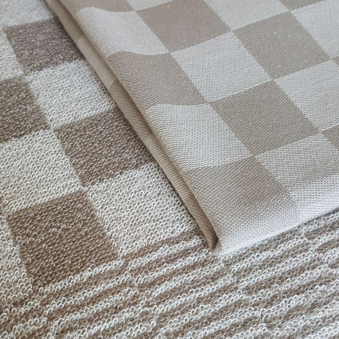 DDDDD Barbeque theedoek 65x65cm taupe (6 stuks)