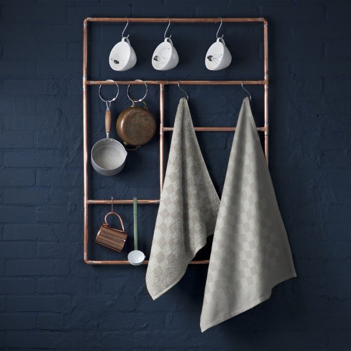DDDDD Barbeque theedoek 65x65cm taupe (6 stuks)