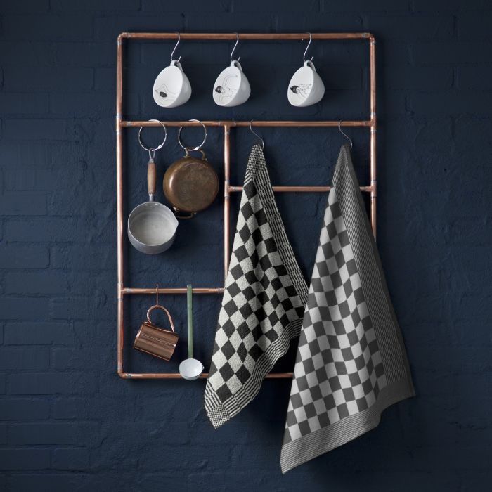DDDDD Barbeque keukendoek 50x55cm zwart (6 stuks)