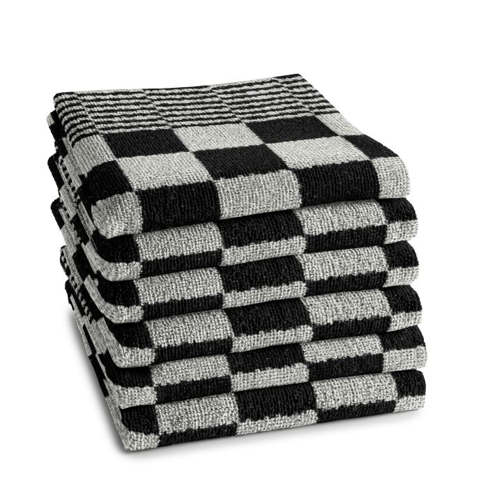 DDDDD Barbeque keukendoek 50x55cm zwart (6 stuks)