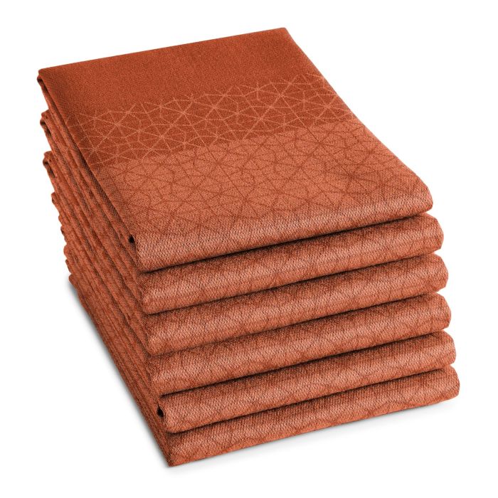 DDDDD Chrystal theedoek 60x65cm sienna (6 stuks)